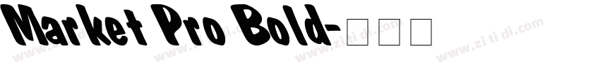 Market Pro Bold字体转换